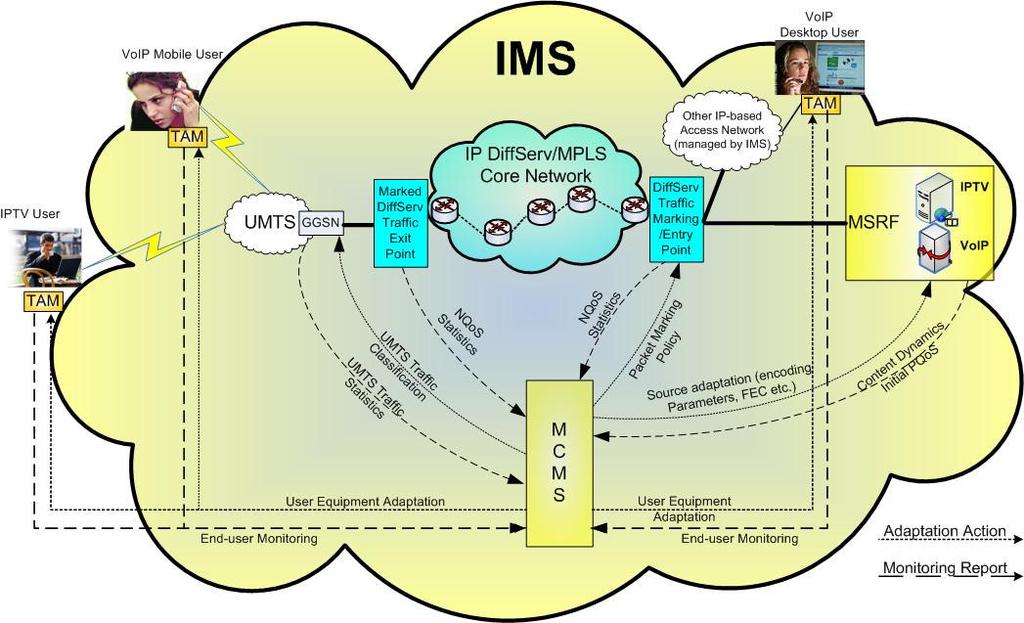 Solução ADAMANTIUM Arquitetura Global Modelo estrutural centralizado na rede IMS Fonte: