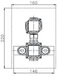 154 TERMOSTÁTICAS _ THERMOSTATS _ THERMOATIQUES _ TERMOSTÁTICAS Misturadora termostática de duche embutido - Quadra