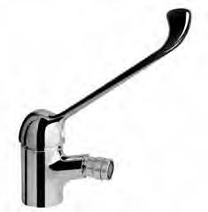 Monocomando de Bidé, manípulo hospitalar - Mustang Bidet mixer, long lever handle - Mustang Mitigeur monocommande bidet, levier rallongé - Mustang Monomando de Bidé, mando largo - Mustang cromado /