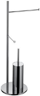 Standing towel holder with 2 towel holders Accessoires sur pied avec 2 porte-serviettes Toallero de pie con 2 toalleros cromado / chrome 151 00 061 Toalheiro de pé com toalheiro, porta-rolos e