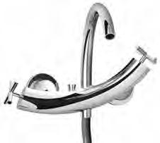 com válvula clic-clac Bidet mixer, with push-open waste set Mitigeur Bidet, avec vidage clic-clac Monoblock de bidé, con desagüe push-open cromado / chrome