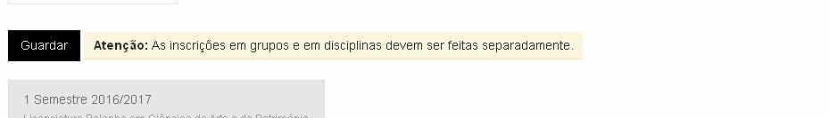 . inscrição em disciplinas e turnos 2. dentro da seleção das disciplinas, deverá colocar o visto nas disciplinas i a que se pretende inscrever.