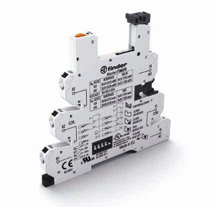 4 escalas de tempo e 8 funções Opção de inserção do módulo fusível na saída EMR e SSR: alimentação em 12 ou 24 V AC/DC Conexão a parafuso e Push-in.68 Conexões a parafuso.69 Conexões Push-in.68/.