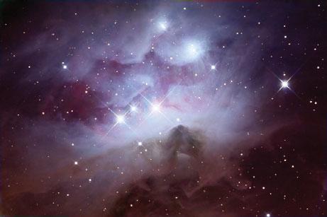Regiões de formação estelar Nebulosas de emissão: nuvens brilhantes e quentes (ionizadas) de matéria interestelar.