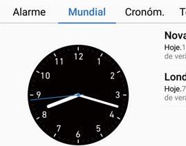 Ferramentas Relógio mundial Configurar o relógio mundial Adicionar vários relógios para ver a hora em diversas cidades do mundo. 1 Abra Relógio. 2 No separador Mundial, pode: Add a city: Toque em.