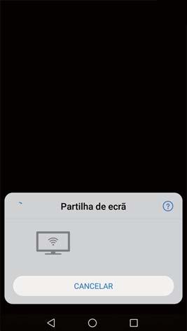 Rede e partilha Para parar o espelhamento do ecrã, toque em > Desligar.