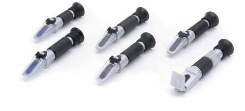 Refractometers Hand Refractometers HR-110 Hand refractometer, 0-18% Measuring range: 0-18% Brix Resolution: 0.1% Brix HR-120 Hand refractometer, 0-32% Measuring range: 0-32% Brix Resolution: 0.