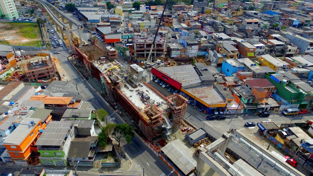 Monotrilho Linha 15 São Paulo- SP METRO Construção de estações Vila Tolstoi,