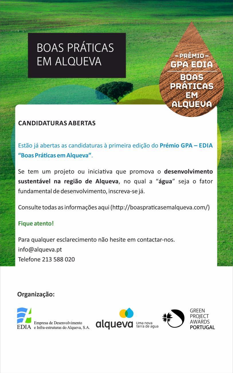 Neste trimestre foi concluído o processo de receção das candidaturas à primeira edição do Prémio, tendo sido registadas 22 candidaturas no conjunto das duas categorias.