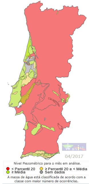 Zonas críticas maio 2017 Águas Superficiais Zonas críticas identificadas: Bacia do Sado, Alb. Póvoa Meadas, Alb. Divor, Alb. Veiros, Alb.