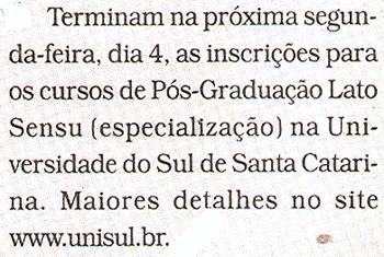 Veículo: Jornal O Município Data: Jaguaruna, 01/04/2011 Página: 09 Editoria: O que rola na região