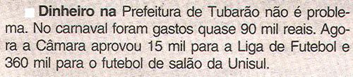 Veículo: Jornal O Município Data: Jaguaruna,