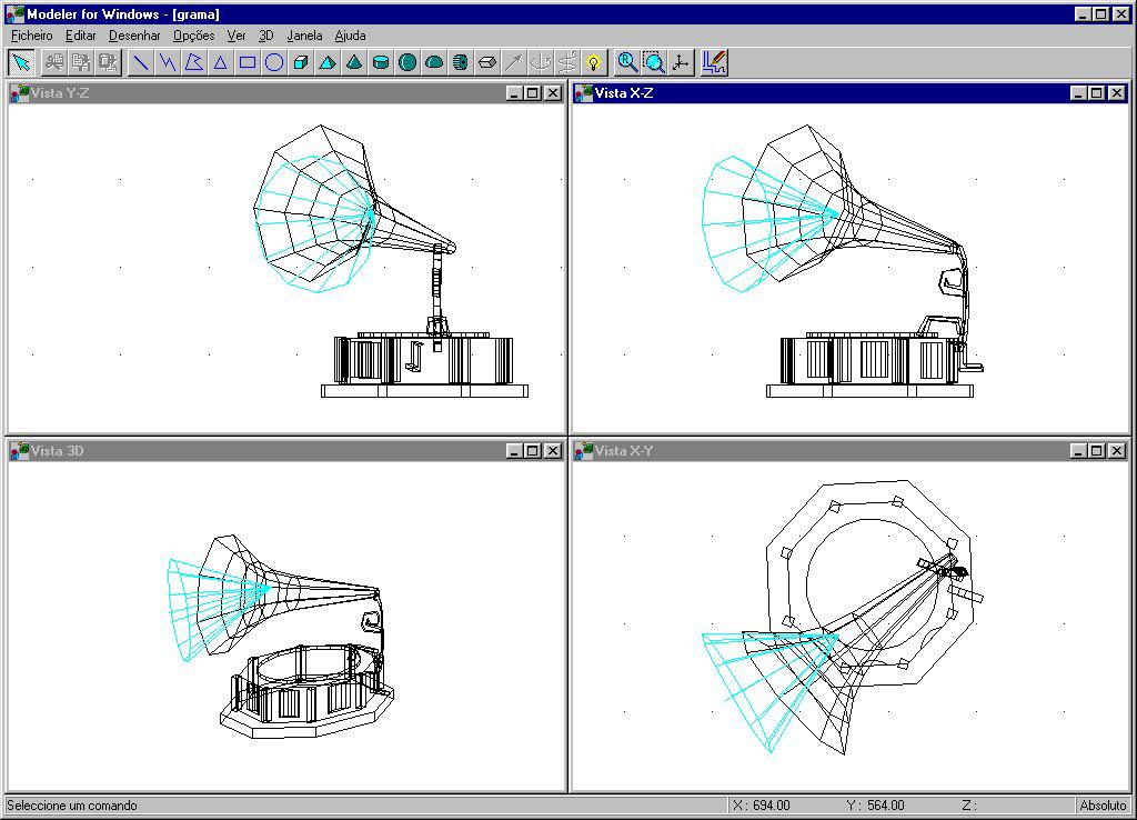3D Modeler Criação de Símbolos Personalizados em myhouse myhouse inclui um grande número de símbolos pré-desenhados. Para a maioria dos desenhos e planos de planta, estes seriam suficientes.