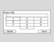 AGENDA TELEFONICĂ IMPORTATĂ DATA IMPORTATĂ SIMBOL PIN Dacă agenda telefonică este protejată cu cod PIN, trebuie să introduceţi codul PIN din 4 cifre în ecranul următor.