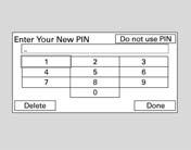 Doriţi să continuaţi? Codul PIN Puteţi adăuga, schimba sau elimina un cod PIN dintr-o agendă. Introdu noul PIN Nu folosi PIN Da Nu Selectaţi Yes (da), apoi OK pentru a finaliza ştergerea.