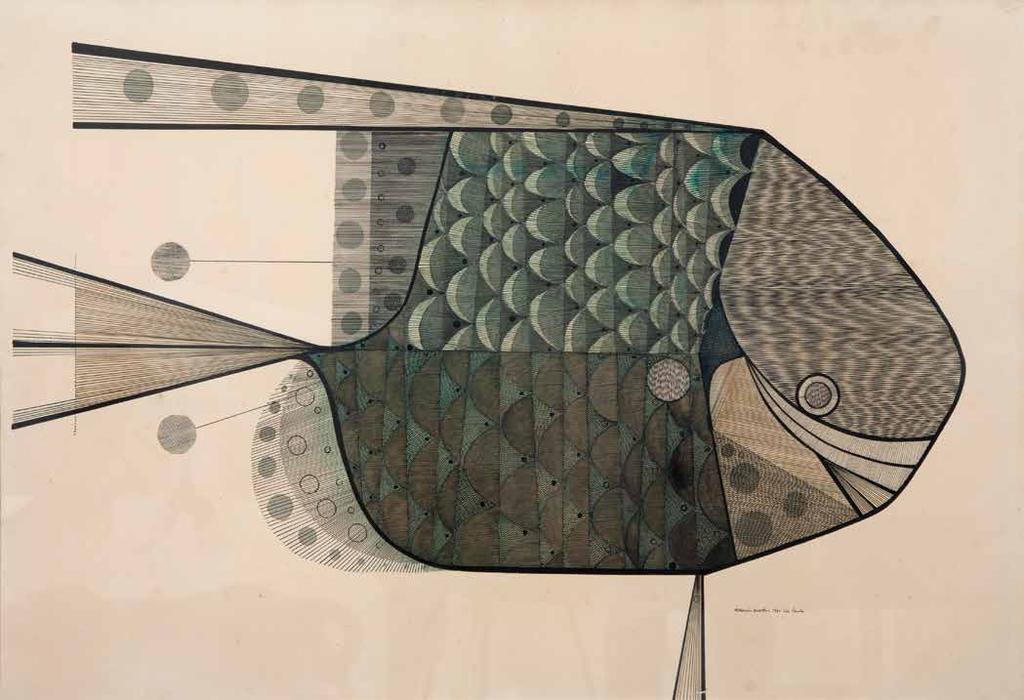 7 ALDEMIR MARTINS Peixe 66 x 98 cm