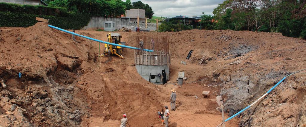 Na maior parte dos municípios das Bacias PCJ o índice de atendimento de coleta de esgoto é superior a 90%.