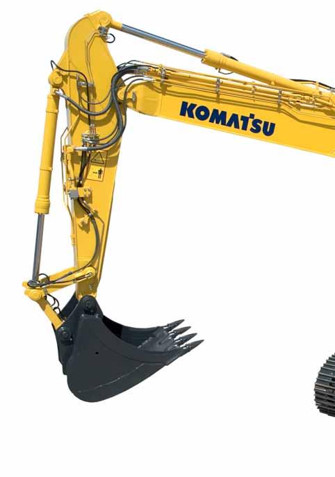 Num relance As escavadoras de rastos Komatsu Série-8 estabelecem novos padrões para os equipamentos de construção.