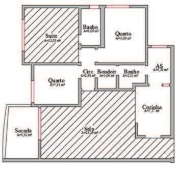 Todos os apartamentos possuem condicionador de ar quente e frio na suíte e na sala, a exceção é o apartamento C que não possui ar condicionado na sala.