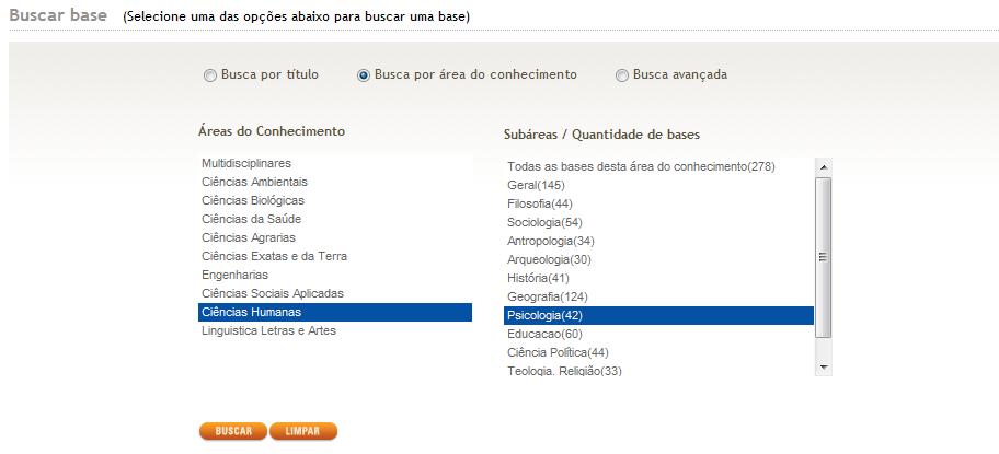 Requisitos de Busca e Recuperação de Informação Fontes sobre BDLTC > Portal CAPES É possível descobrir as BDLTCs assinadas pela CAPES e de acesso livre em