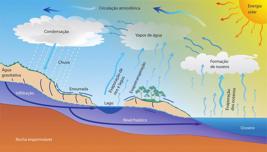 Diagrama do ciclo da água