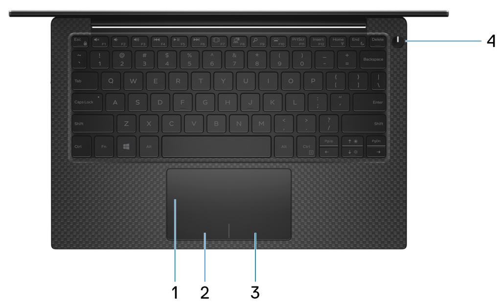 Base 1 Touchpad Mova o dedo pelo touchpad para mover o ponteiro do mouse. Toque para clicar com o botão esquerdo e toque com dois dedos para clicar com o botão direito.