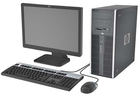 1 Recursos do produto Recursos de configuração padrão Os recursos do Computador HP Compaq 8000 Elite Minitorre Conversível podem variar dependendo do modelo.