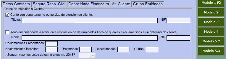 Outras apartado no que se computarán as reclamacións que ao final do exercicio estean pendentes de resolución e as non admitidas a trámite.