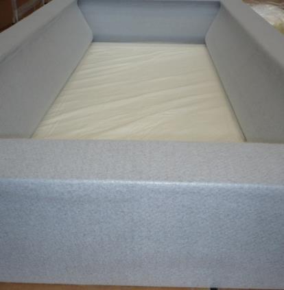 You will only need to cut/use one reinforced section but one is provided near to each side to give you plenty of options when deciding where to place your Water Mattress.