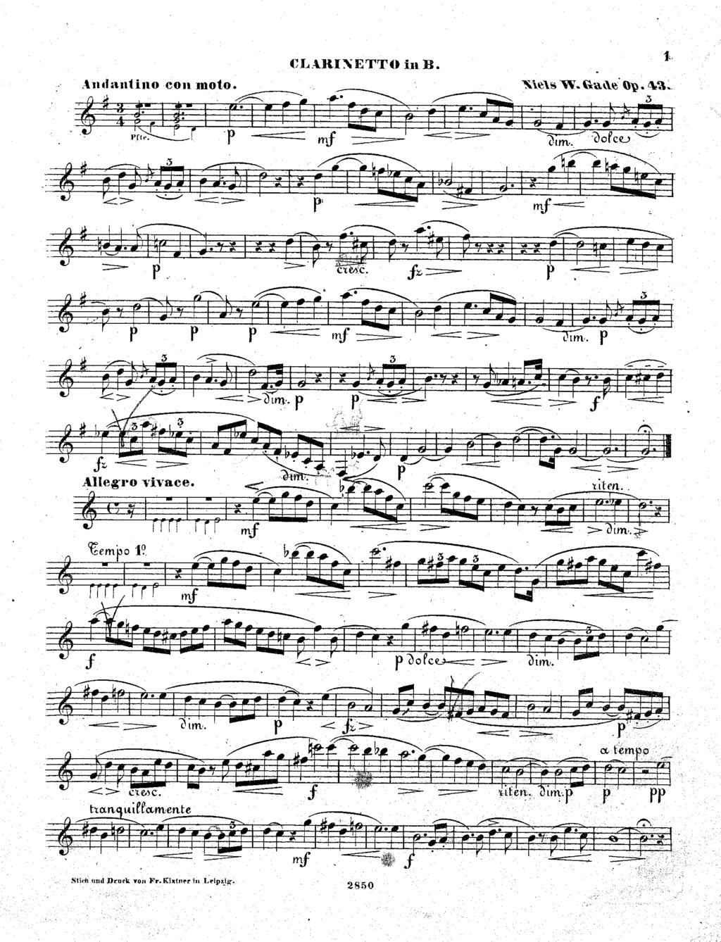 Clarineta Bb Fantasia para