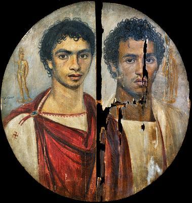 Retratos de Fayum, século II. Egito.