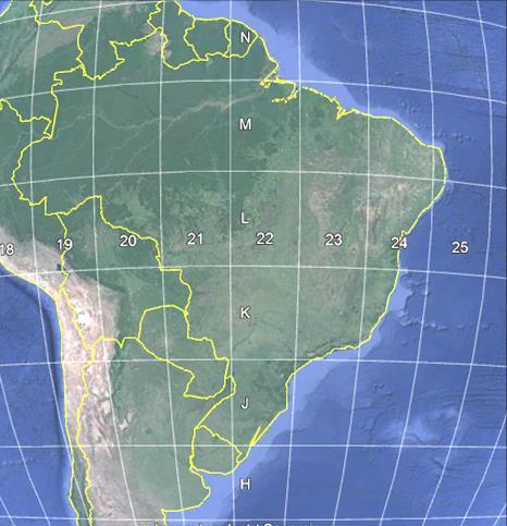 19 transverso secante é dividido e numerado de 1 a 60, cada um dos 60 fusos possuem 6 de longitude, sua origem é a 180 do meridiano de Greenwich que também pode ser chamado de antimeridiano de