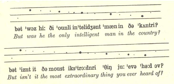 33 Nesses dois exemplos, abaixo da anotação da variação melódica, o autor também faz uma transcrição fonética e ortográfica dos enunciados.