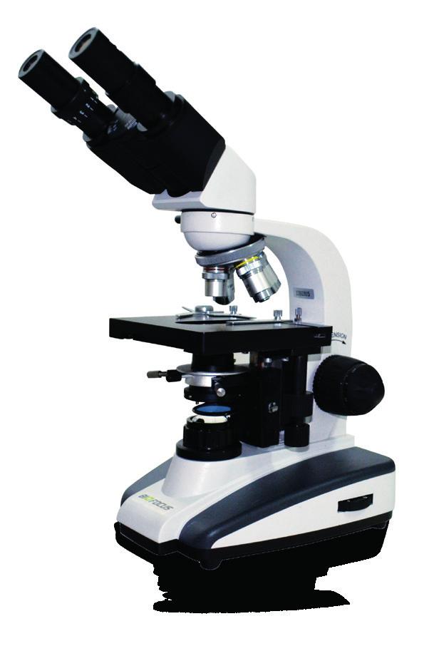 Microscópio Biológico Binocular Série BIO Recarregue na tomada por 8 horas e utilize por um longo período.