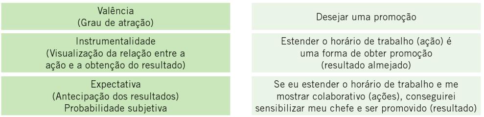 Expectativa (expectância) Vroom A motivação do indivíduo acontece quando ele crê na recompensa decorrente de seu esforço.