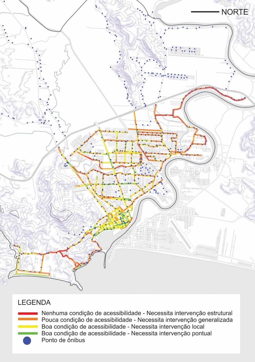 3 2 1 2 1 Figura 31: Legenda para avaliação das condições de acessibilidade nas vias analisadas.