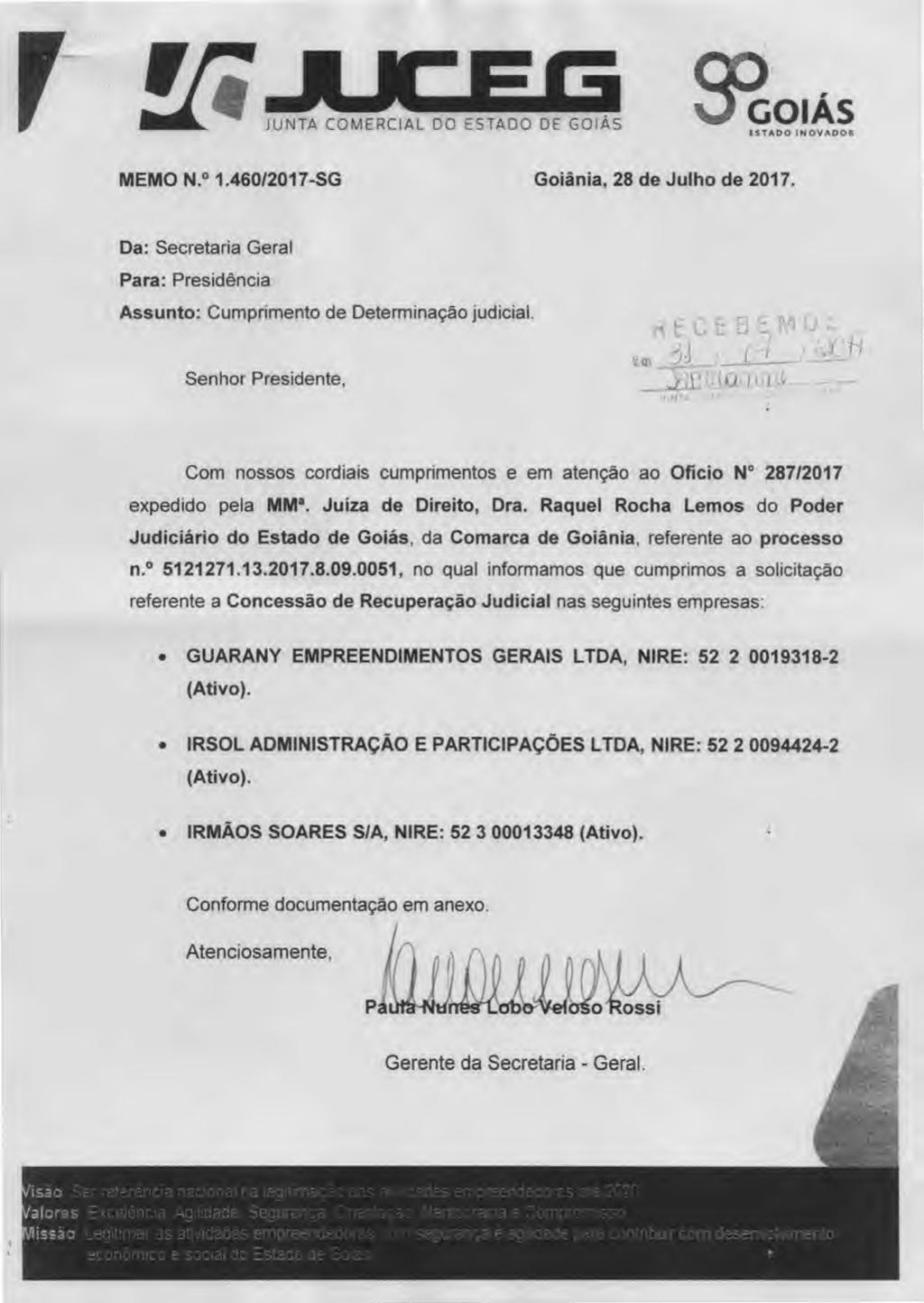 Movimentacao 198 : Juntada de Documento Arquivo 1 : 5121271.13OFICION%C2%B01989JUNTACOMERCIAL.