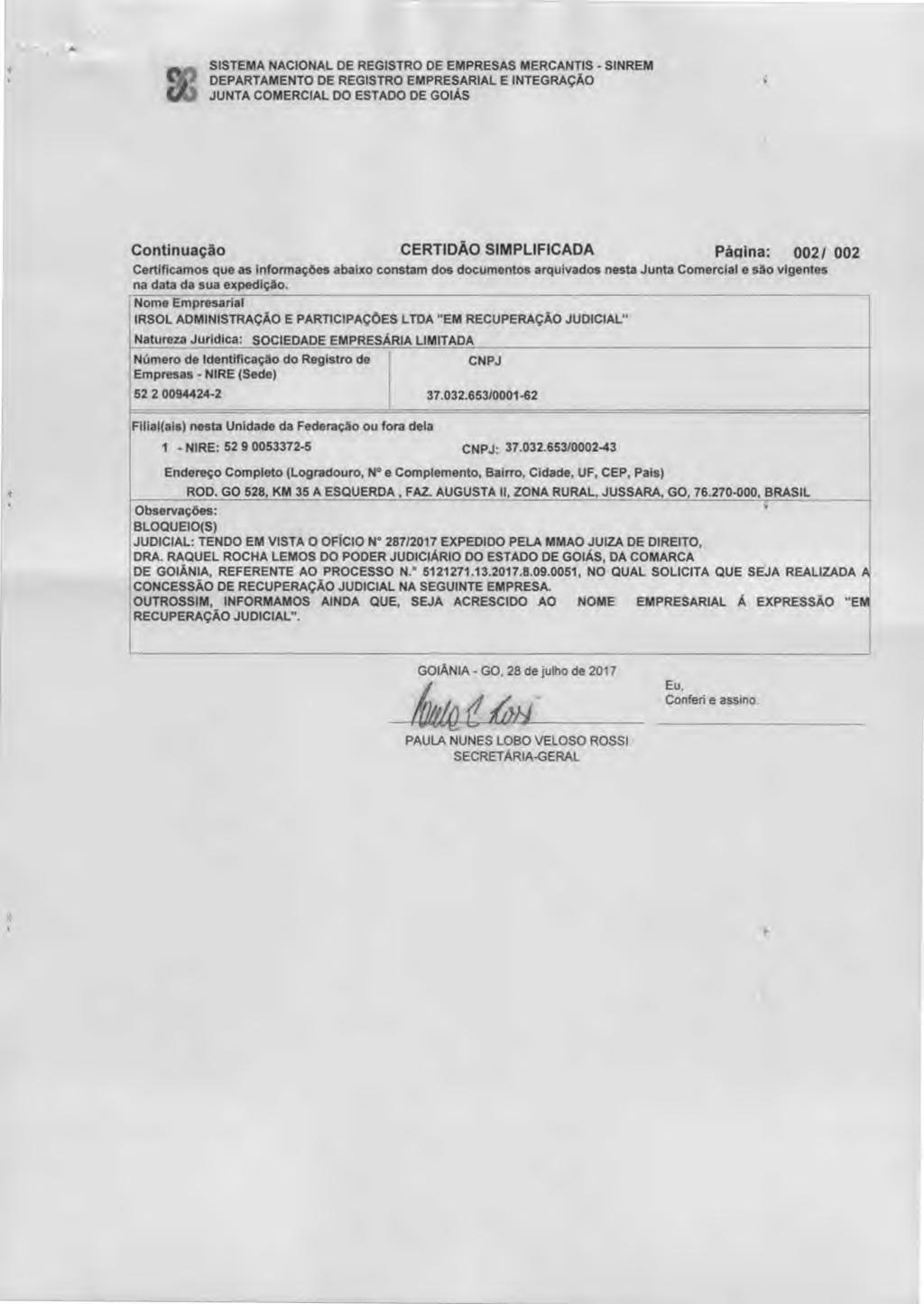 Movimentacao 198 : Juntada de Documento Arquivo 1 : 5121271.13OFICION%C2%B01989JUNTACOMERCIAL.