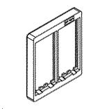 ACABAMENTO -030 Branco RAL 9003 RAL 7021-038 Grafite -033 Aluminio Novidade E Até esgotar o stock MARCOS PORTA-MECANISMOS PARA S DE CHÃO Quadro Porta-Mecanismos Simon 500 CIMA de 1 Módulo Quadro