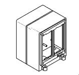 SIMON 500 CIMA CONETIVIDADE BLOCOS DE TOMADAS DE CHÃO SIMON 500 CIMA Bloco Simon 500 CIMA de 2 Módulos/Face Base para Bloco de Tomada Simon 500 CIMA, Acesso Calha de chão 85 x 18 mm MINICOLUNAS DE