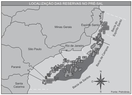 A) I e III B) II, III e V C) I e V D) I, III e IV E) IV e V QUESTÃO 05 E) A energia nuclear não emite gases poluentes para atmosfera. QUESTÃO 07 Veja o mapa e os textos a seguir: Observe o mapa.