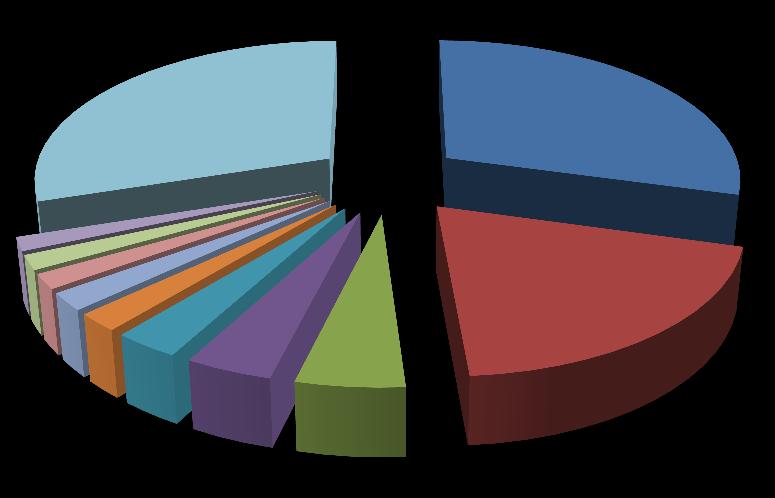 Composição das importações US$ milhões Descrição 2 0 1 3 (1) Part.% no total Embarcações flutuantes 18.343 29,3% Combustíveis 12.250 19,6% Químicos orgânicos 3.150 5,0% Máquinas mecânicas 2.