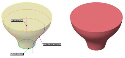 Guide Curves n Guide Curves permitem alterar as formas