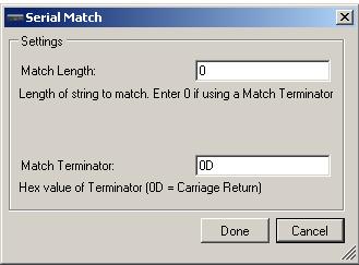 Figura 9 Configurações das MATCHSTRINGS Clique novamente com o botão direito do mouse sobre a opção MATCHSTRINGS, e agora selecione a opção Add New Serial Match (Figura