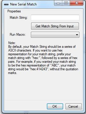 Figura 11 Adicionando uma nova MATCHSTRING Caso seja utilizada a ferramenta Get Match String From Input, aguarde reinicialização do BC4/BC1, e então acione o pulsador que deseja que inicialize a