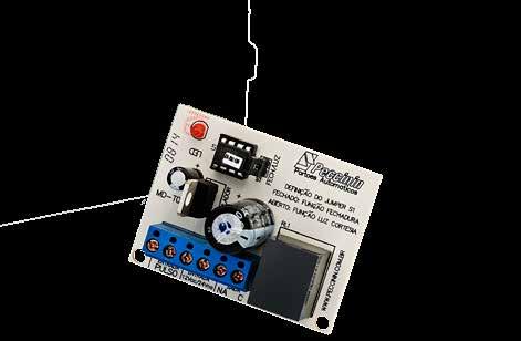 MD-T01 Módulo O MD-T01 é módulo opcional de recepção externa com codificador Rolling Code Peccinin integrado.