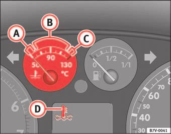 Posto de condução 67 Conta-rotações O conta-rotações indica o número rotações do motor por minuto.