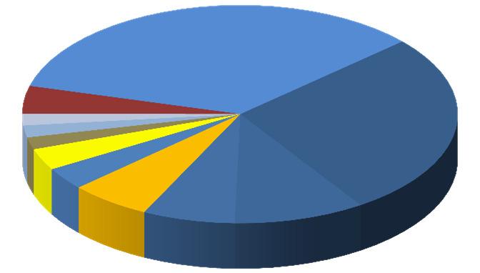 OS 10 PRINCIPAIS GRANÉIS LÍQUIDOS JANEIRO a DEZEMBRO de 2014 DESCARGA TONELADAS % GRANÉIS LÍQUIDOS 1291802 100,0% Gasóleo 442123 34,2% Fuel-óleo 352477 27,3% Amoníaco 125671 9,7% Gasolina 88368 6,8%