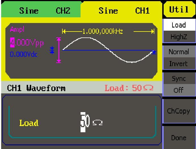 Figura 1-50 Configurando a Interface do parâmetro de forma de onda FSK Pressione Mod FSk, para entrar na interface a seguir.