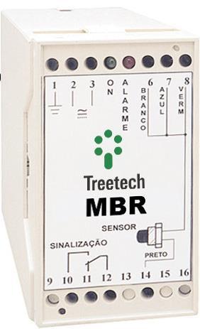 O MBR é constituído por um sensor óptico que deve ser montado sobre a membrana ou dentro da bolsa de borracha (lado do ar) e uma unidade de controle localizada no painel do transformador.